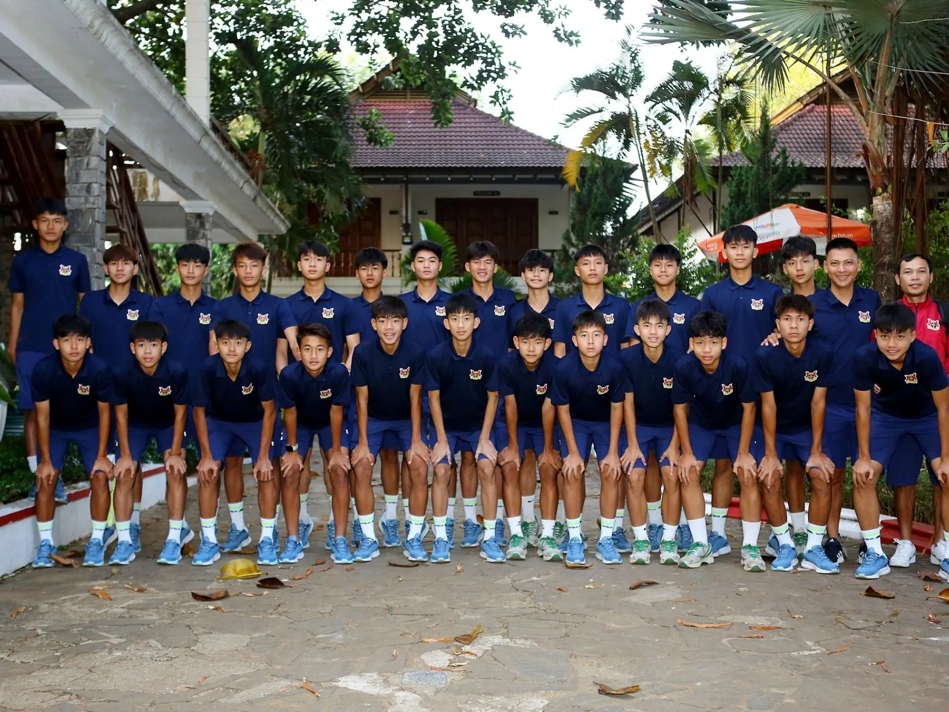 Các em cầu thủ trẻ của học viện bóng đá Hoàng Anh Gia Lai