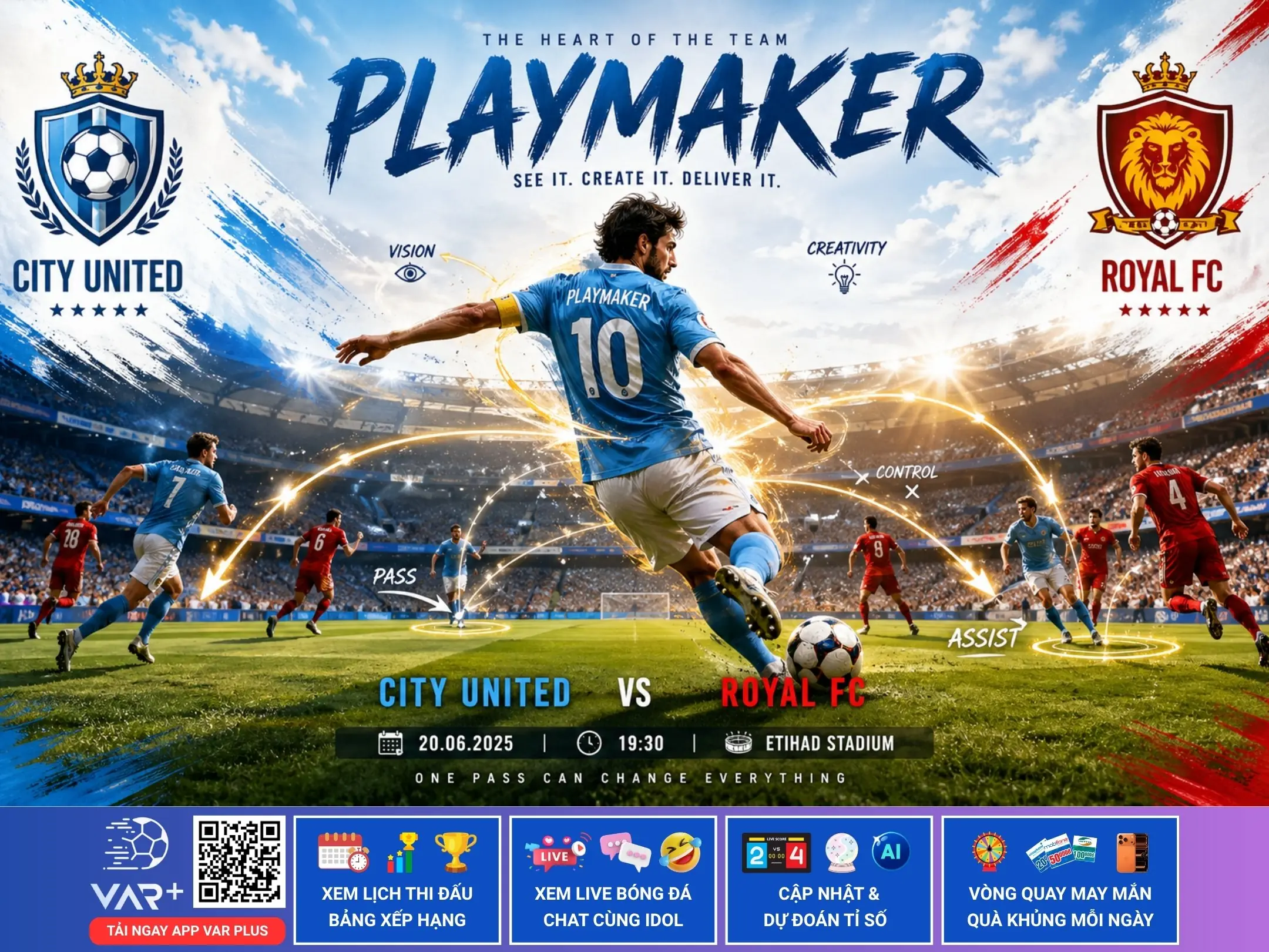 Playmaker là gì: Những "kiến trúc sư" trên thảm cỏ xanh