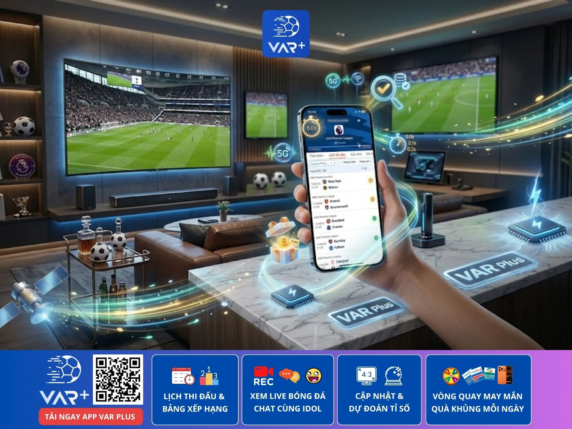 Trận đá bóng hôm nay: xem lịch thi đấu miễn phí, thông tin chuẩn xác, không giật lag