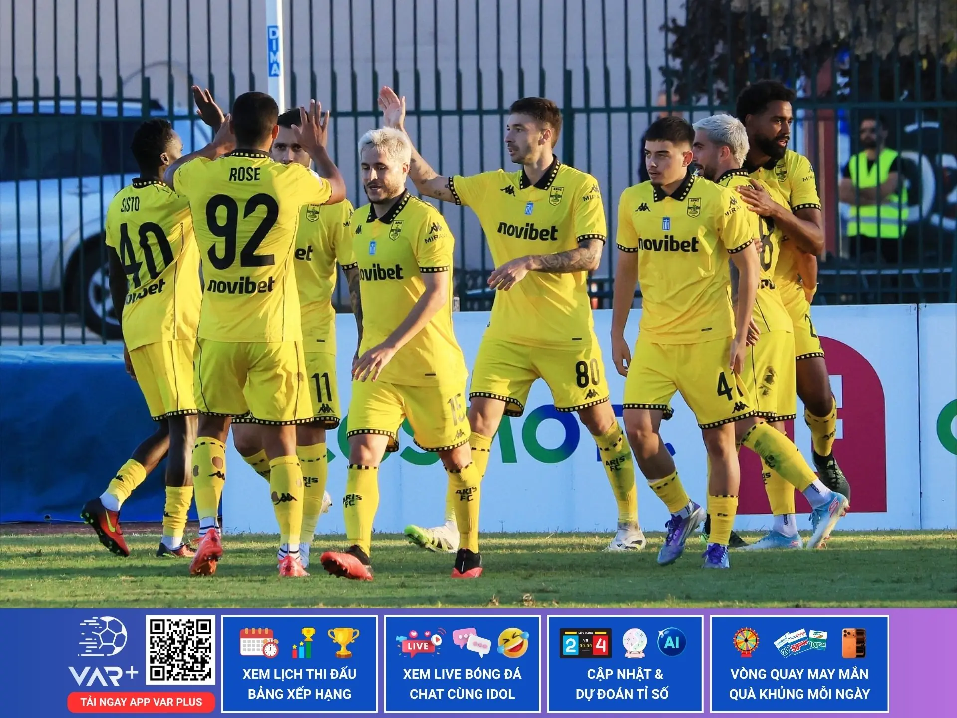 Câu lạc bộ bóng đá Aris Thessaloniki: Vũ điệu vàng đen thành phố cảng vịnh Thermaic 1 Câu lạc bộ bóng đá Aris Thessaloniki: Vũ điệu vàng đen thành phố cảng vịnh Thermaic