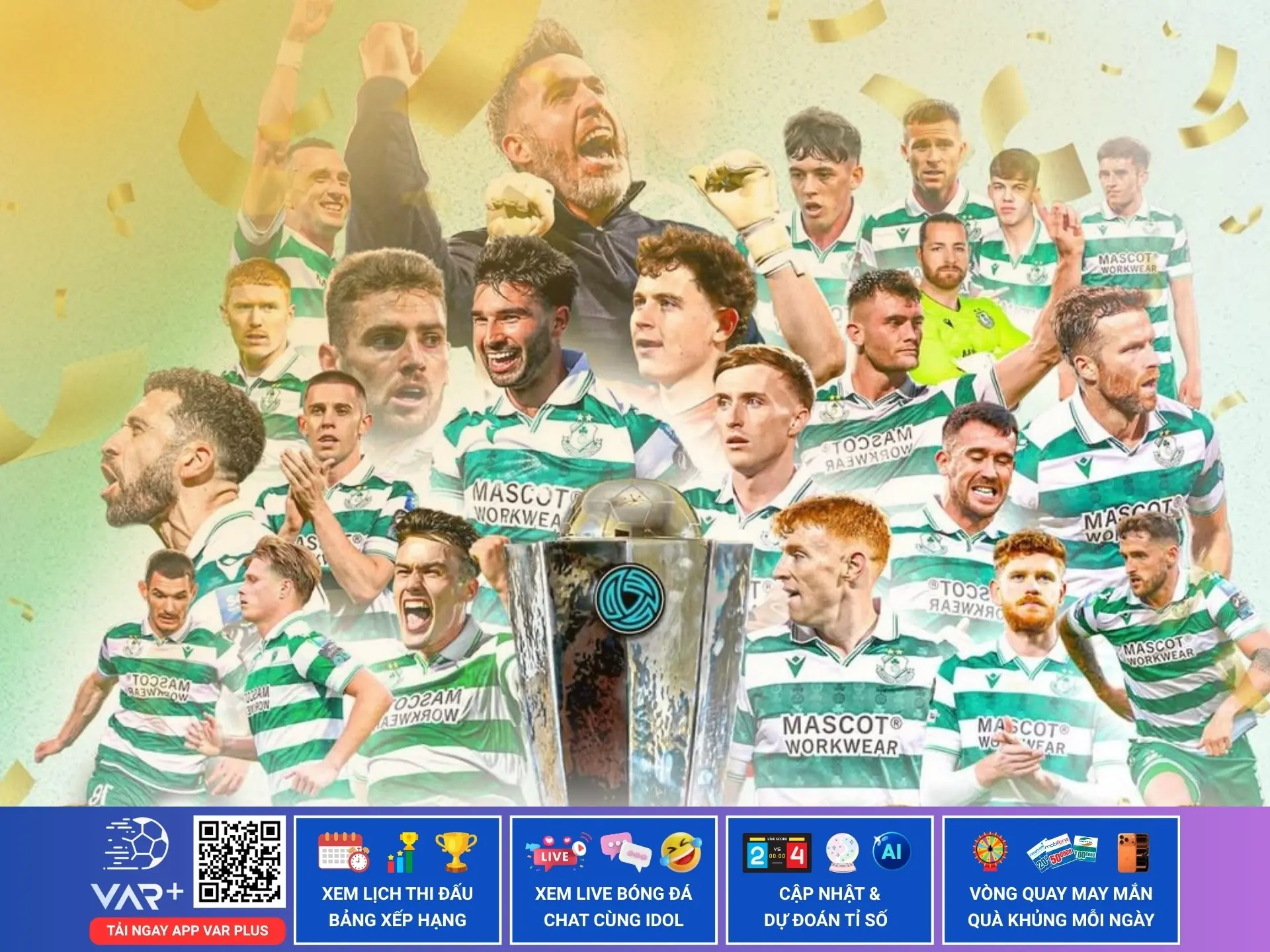 Câu lạc bộ bóng đá Shamrock Rovers: Sắc xanh kiêu hãnh giữa lòng sương mù