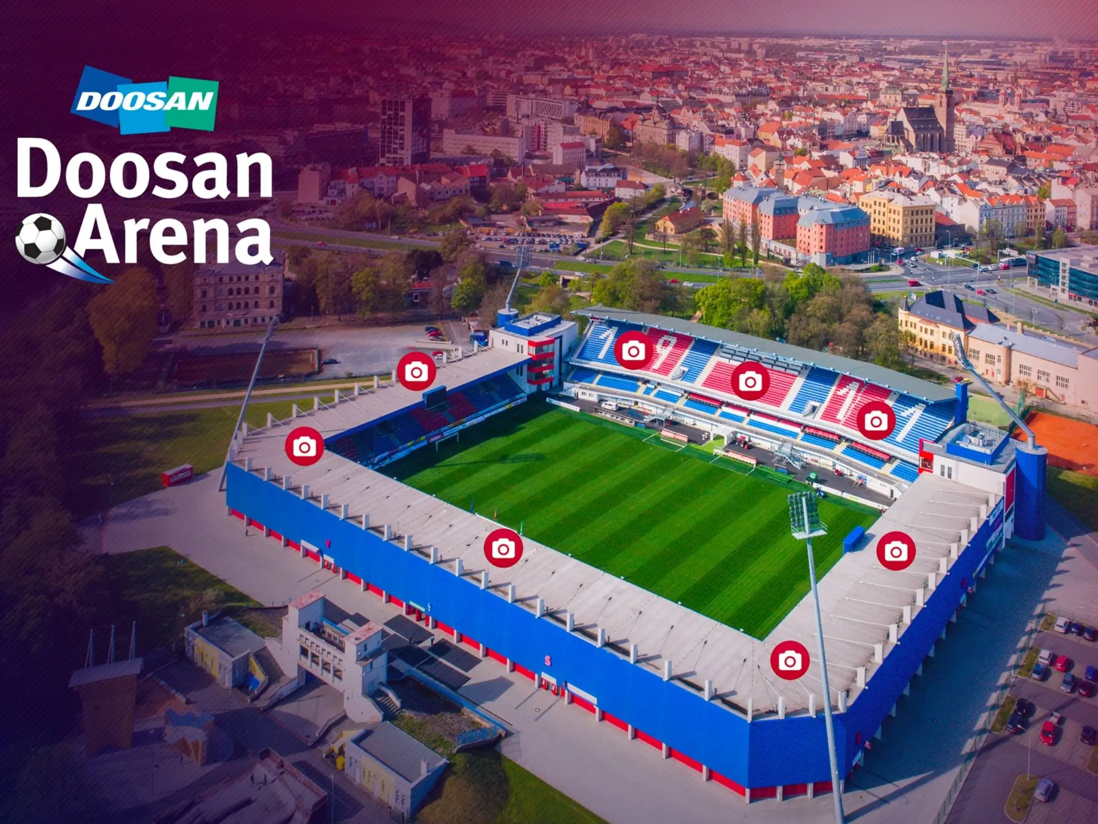 Sân nhà của câu lạc bộ bóng đá Viktoria Plzeň là sân vận động Doosan Arena