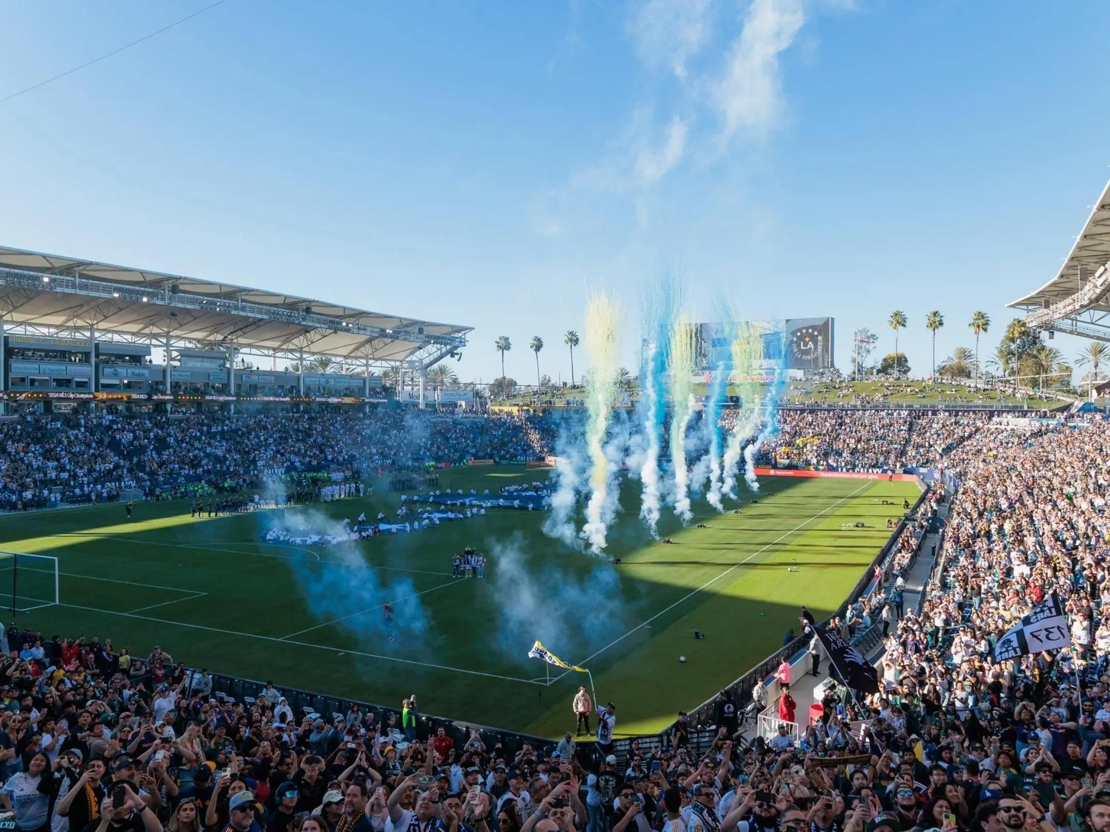 Các cổ động viên cuồng nhiệt của câu lạc bộ Los Angeles Galaxy