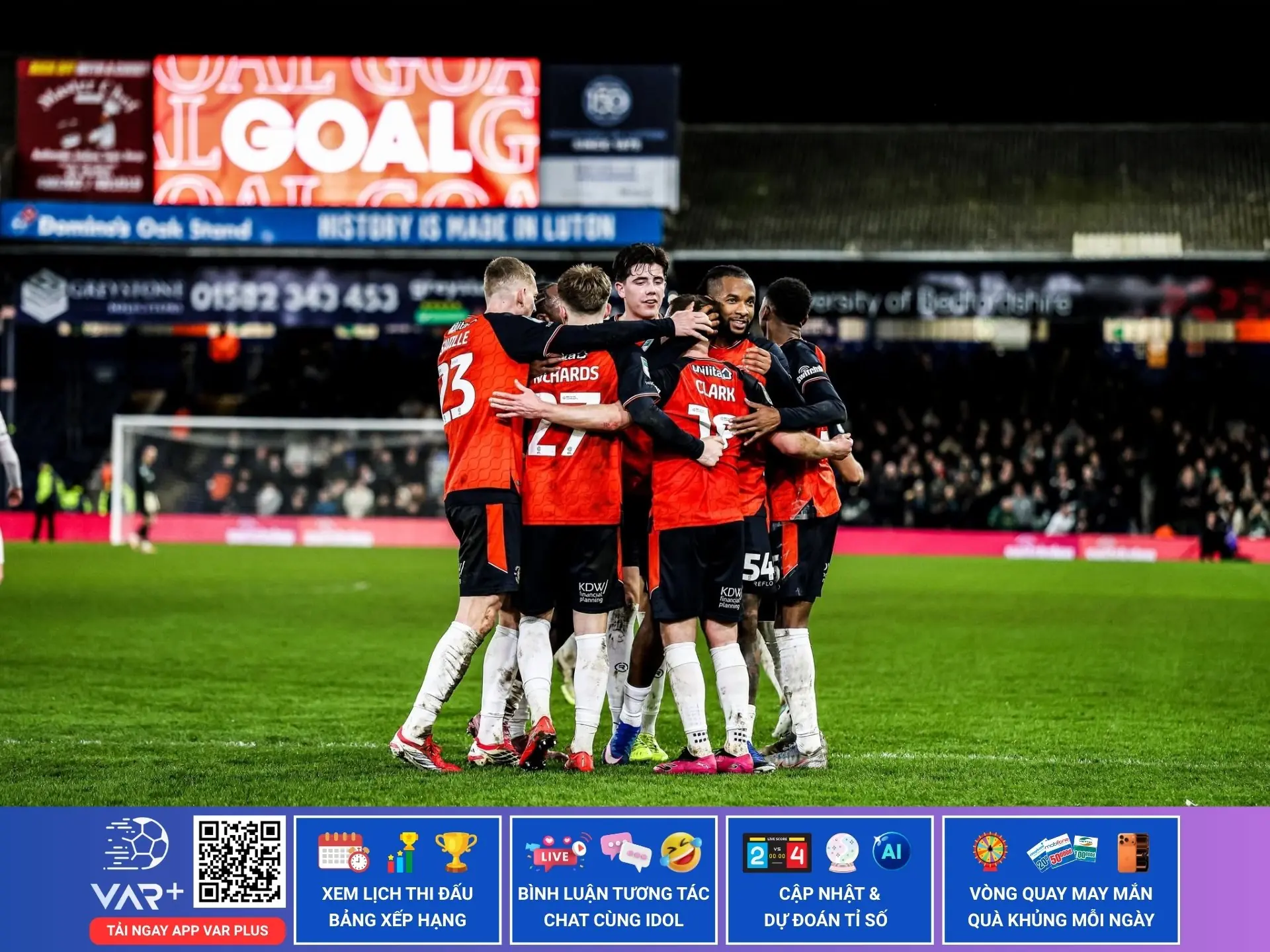 Câu lạc bộ bóng đá Luton Town: Câu chuyện cổ tích còn vang ở Kenilworth Road 1 Câu lạc bộ bóng đá Luton Town: Câu chuyện cổ tích còn vang ở Kenilworth Road