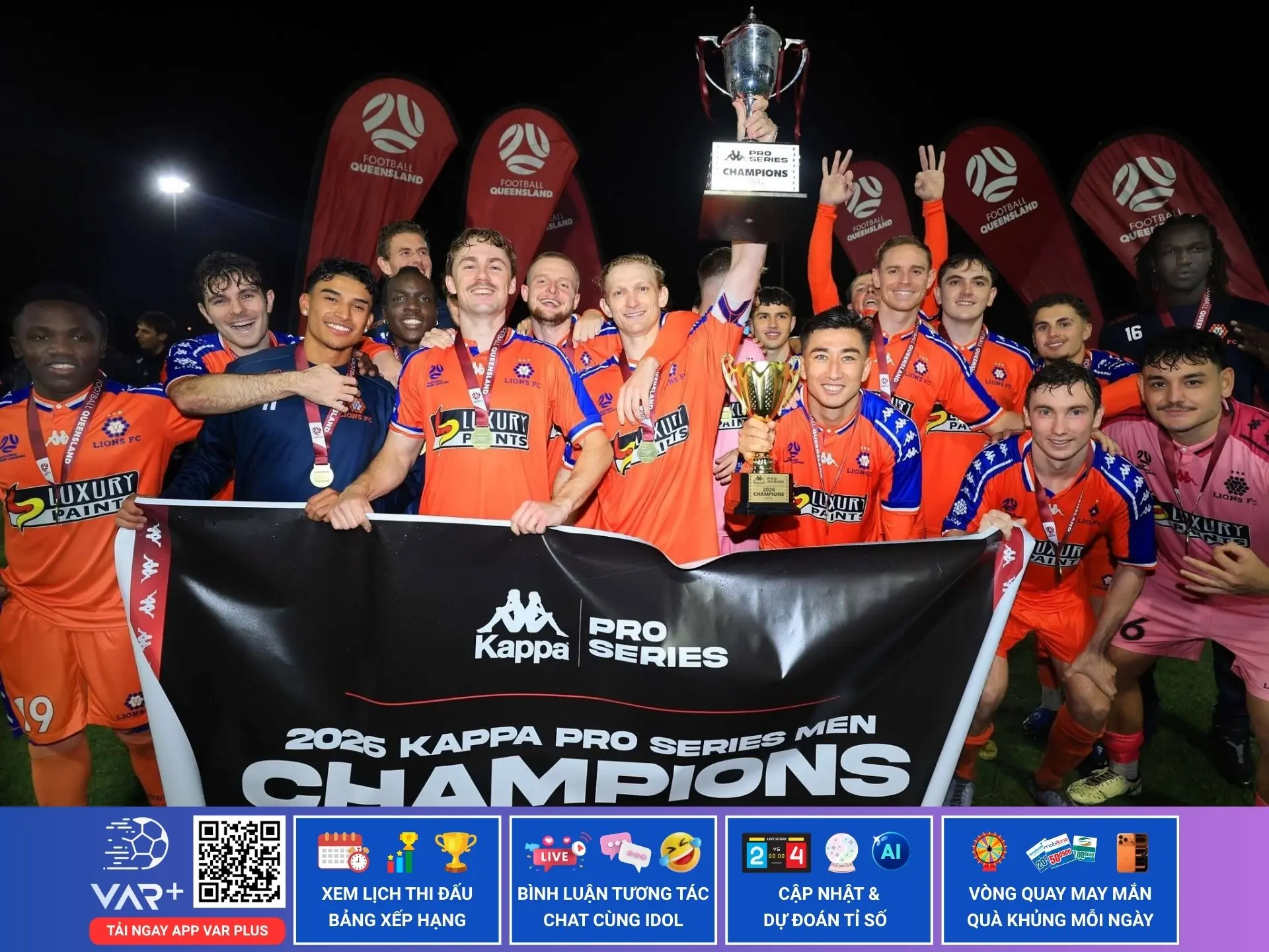 Câu lạc bộ bóng đá Queensland Lions: Sư tử gầm vang giữa thánh địa Richlands