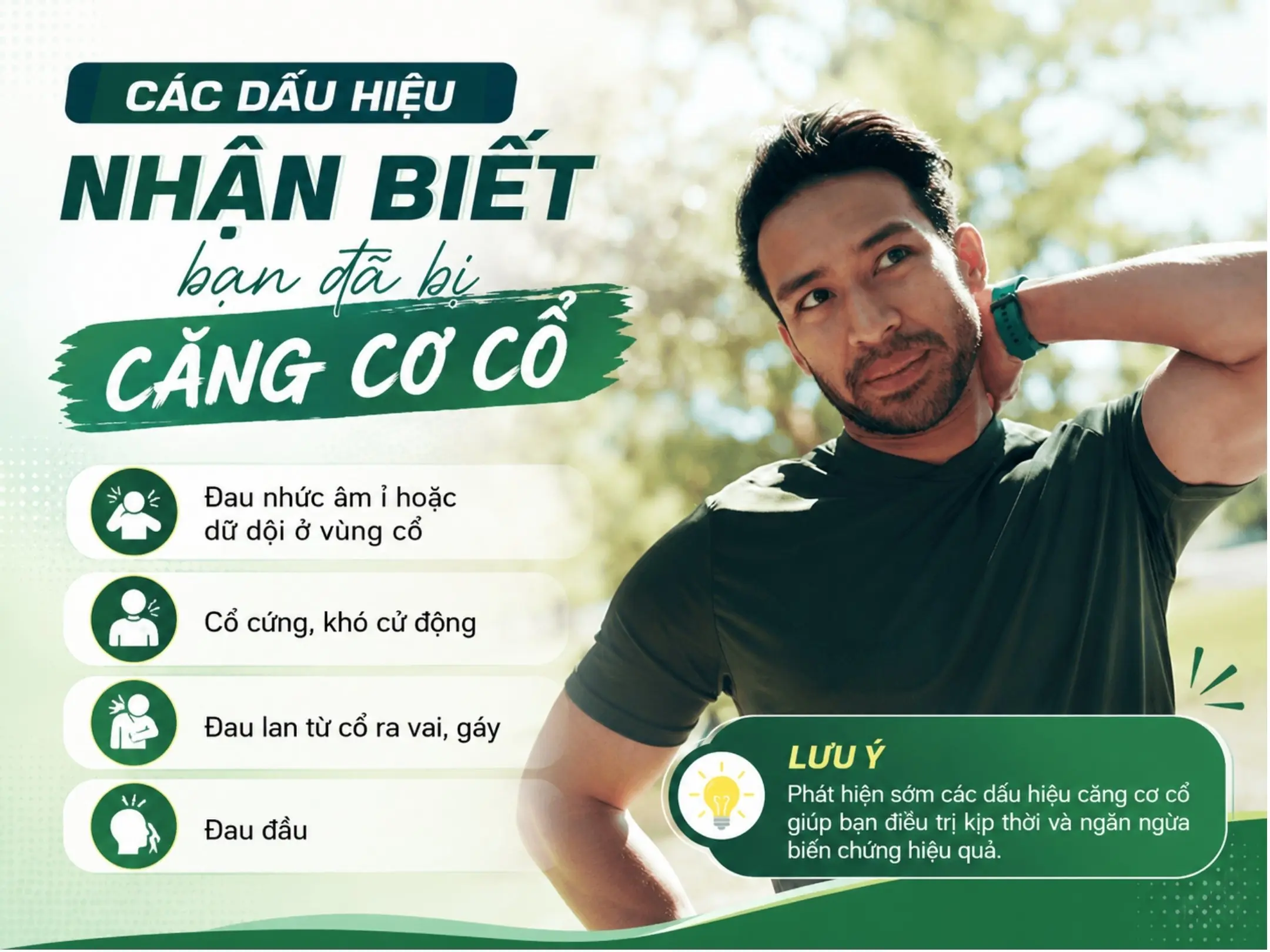 Các dấu hiệu cho thấy anh em đang bị căng cơ cổ