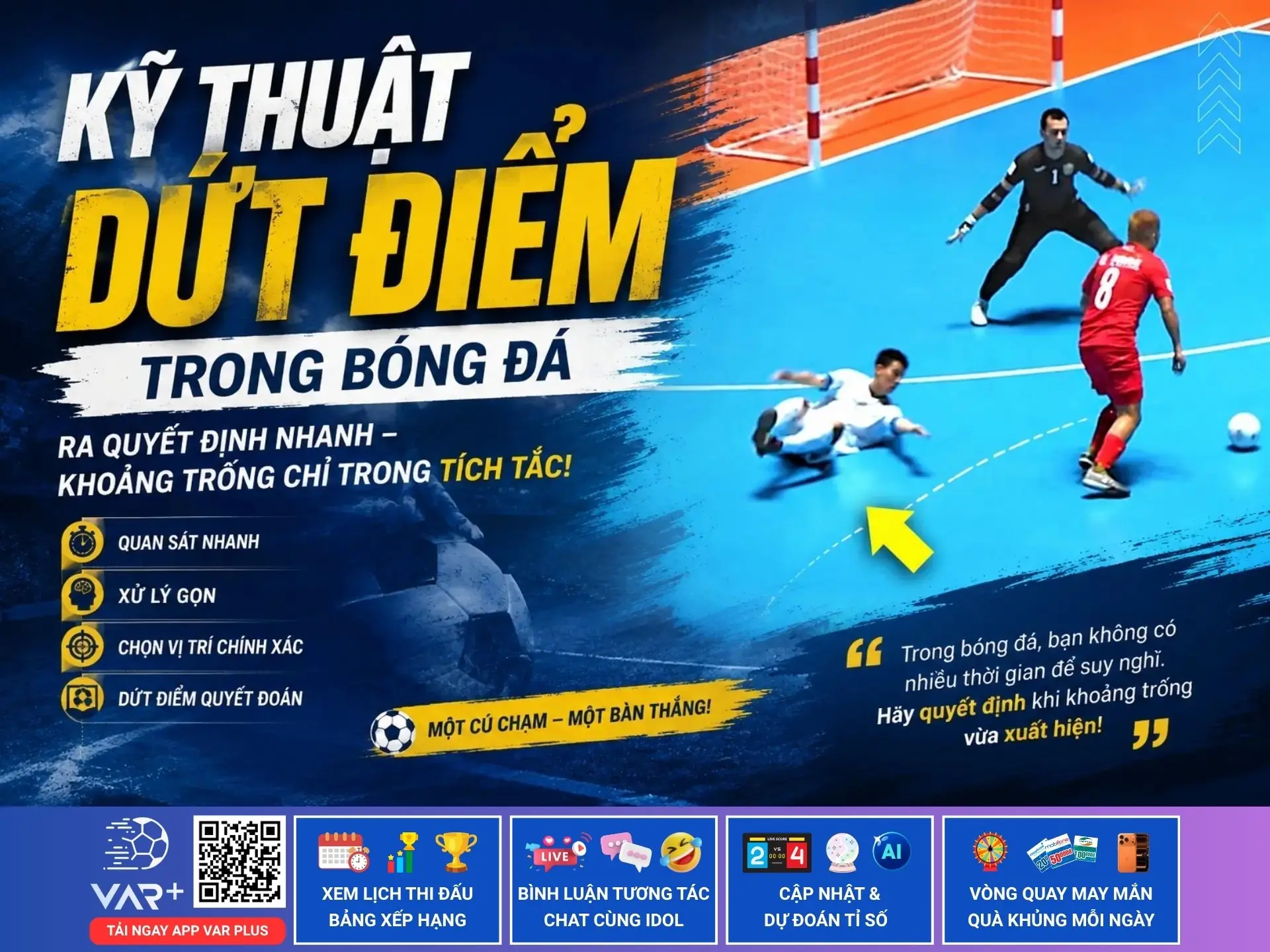 Kỹ thuật dứt điểm trong bóng đá: tận dụng triệt để những khoảnh khắc vàng