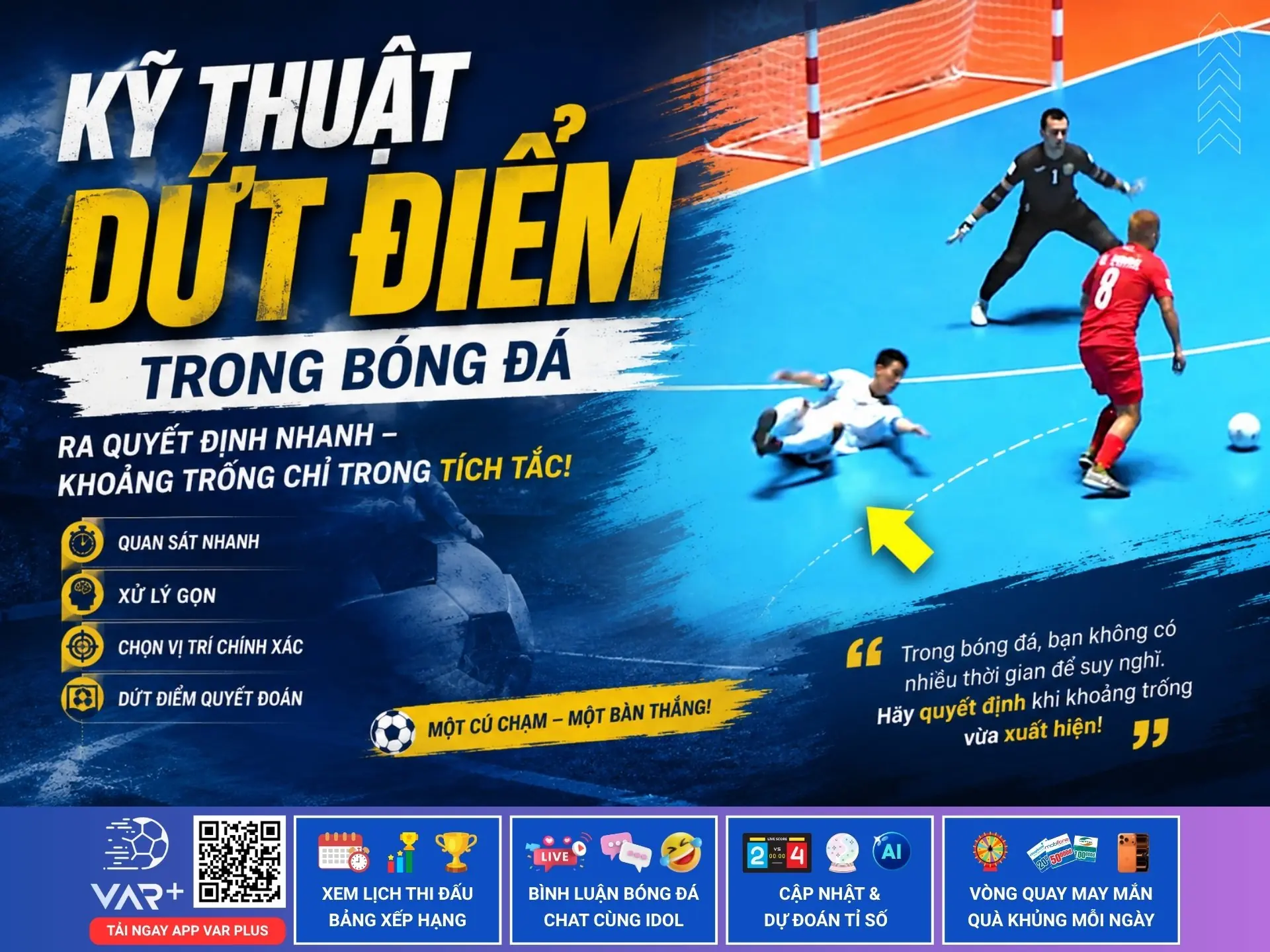Kỹ thuật dứt điểm trong bóng đá: tận dụng triệt để những khoảnh khắc vàng 1 Kỹ thuật dứt điểm trong bóng đá: tận dụng triệt để những khoảnh khắc vàng