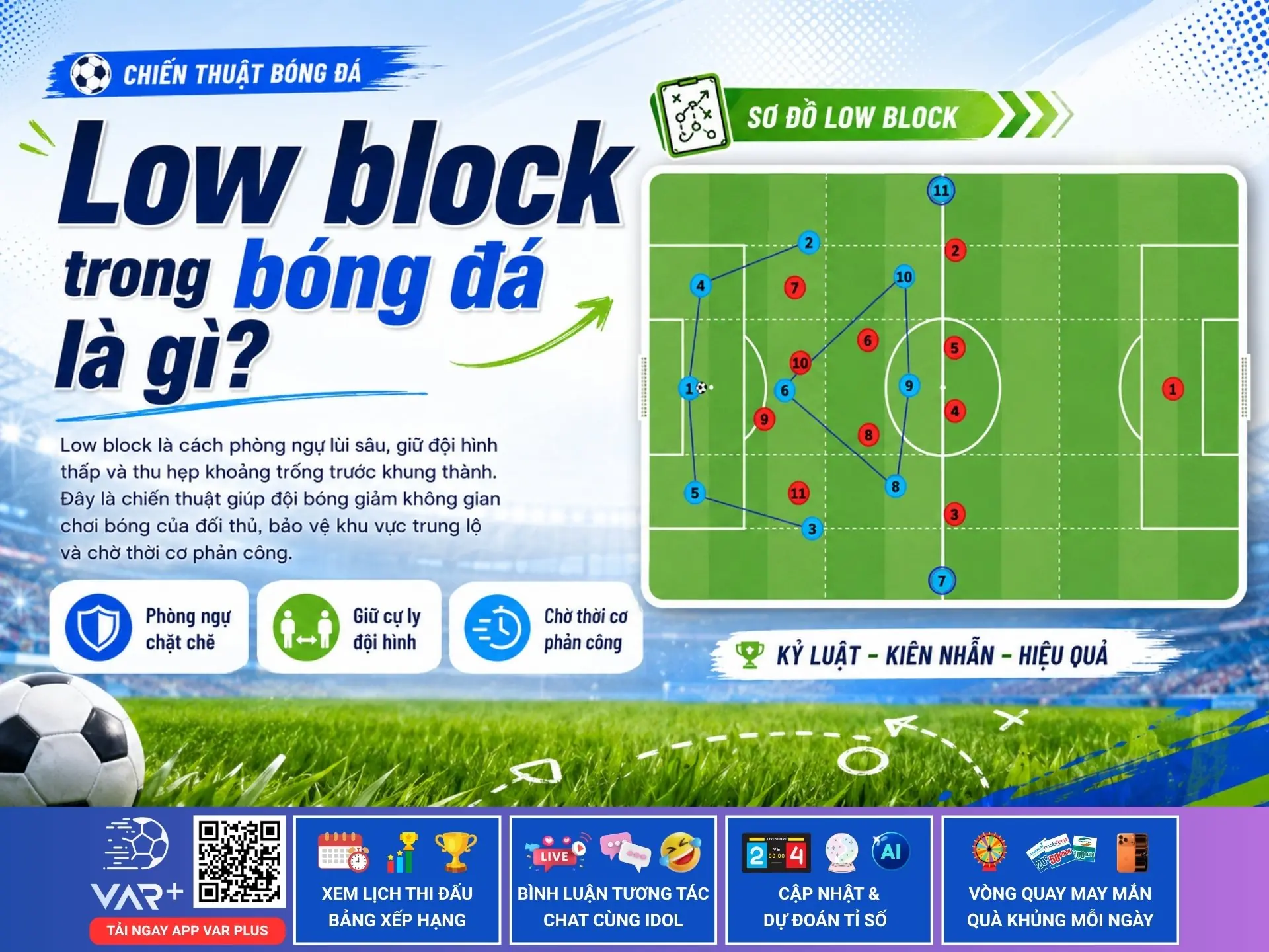 Low block trong bóng đá là gì? Khi phòng ngự lùi sâu trở thành nghệ thuật