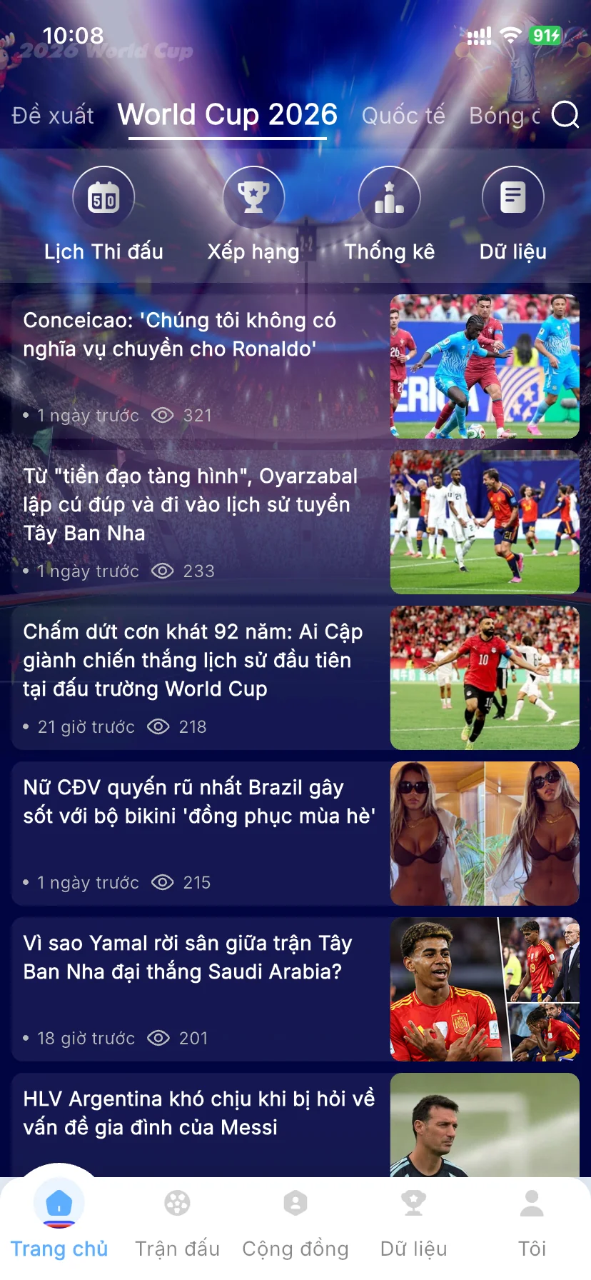Kết Quả Các Trận Đấu World Cup 2026 2 Mục tin tức cập nhật nhanh về World Cup 2026 trên ứng dụng VAR Plus