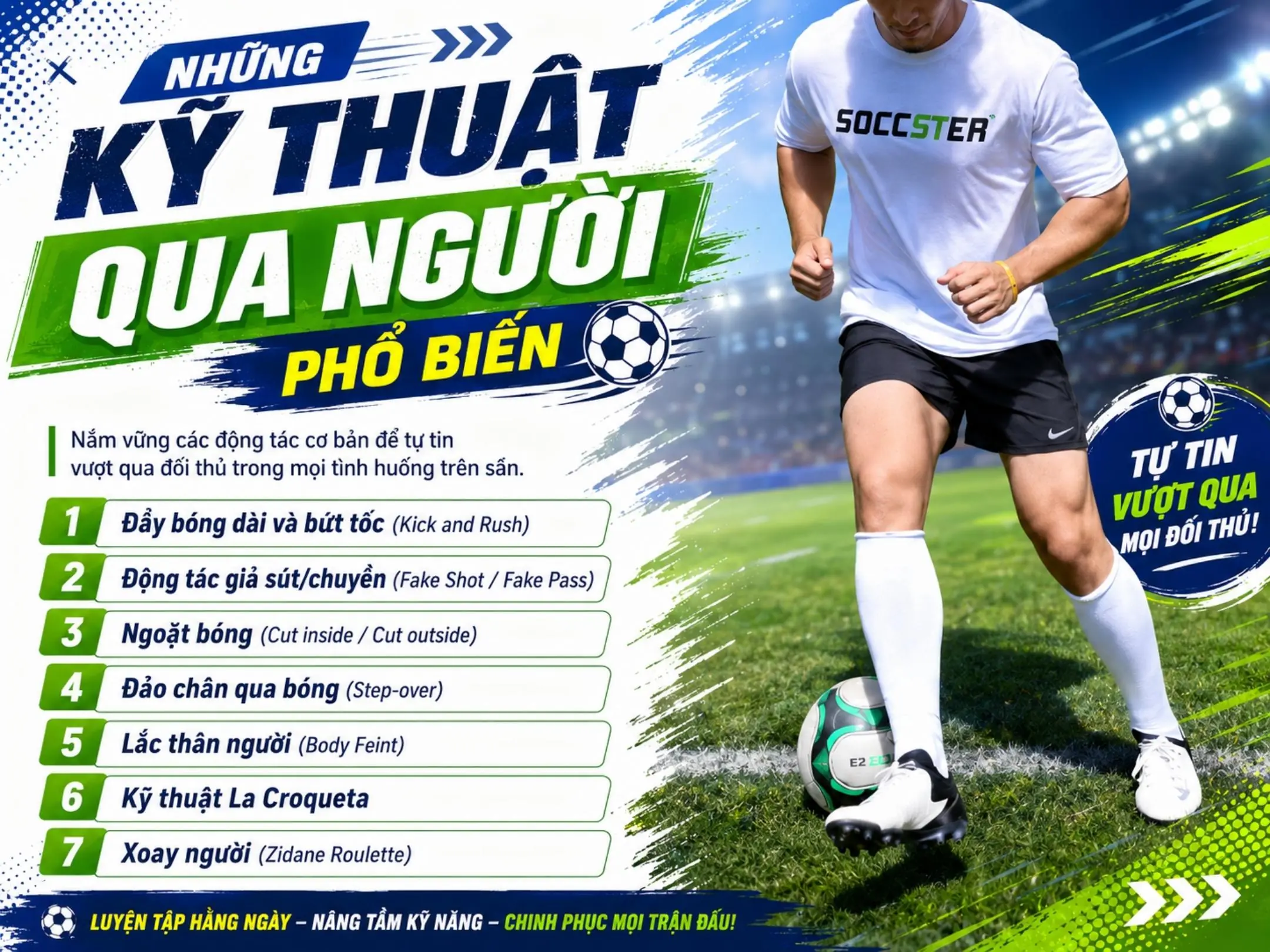 Những kỹ thuật qua người phổ biến