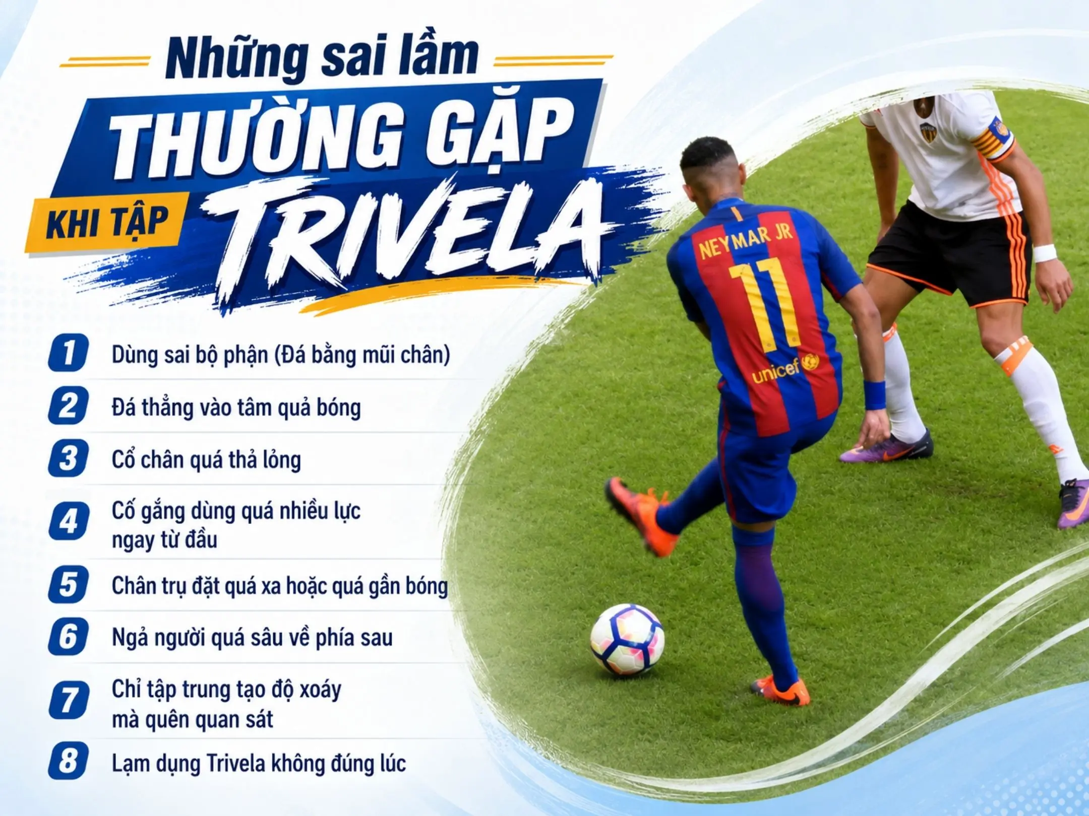 Những sai lầm thường gặp khi tập Trivela