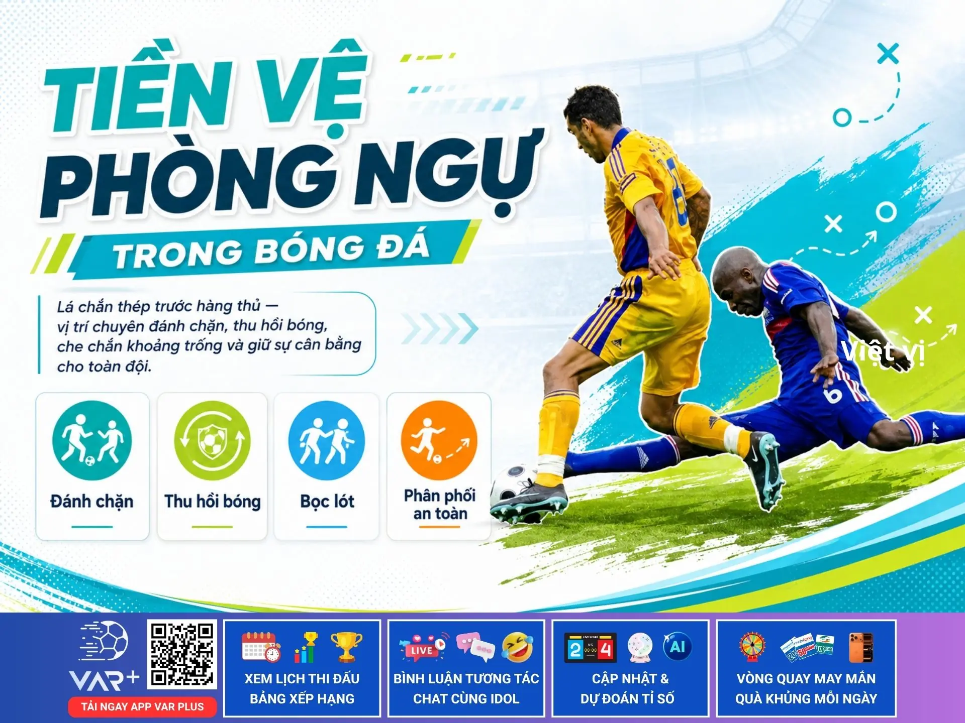Tiền vệ phòng ngự là gì? Vai trò, kỹ năng và những tiền vệ phòng ngự xuất sắc nhất 1 Tiền vệ phòng ngự là gì? Vai trò, kỹ năng và những tiền vệ phòng ngự xuất sắc nhất