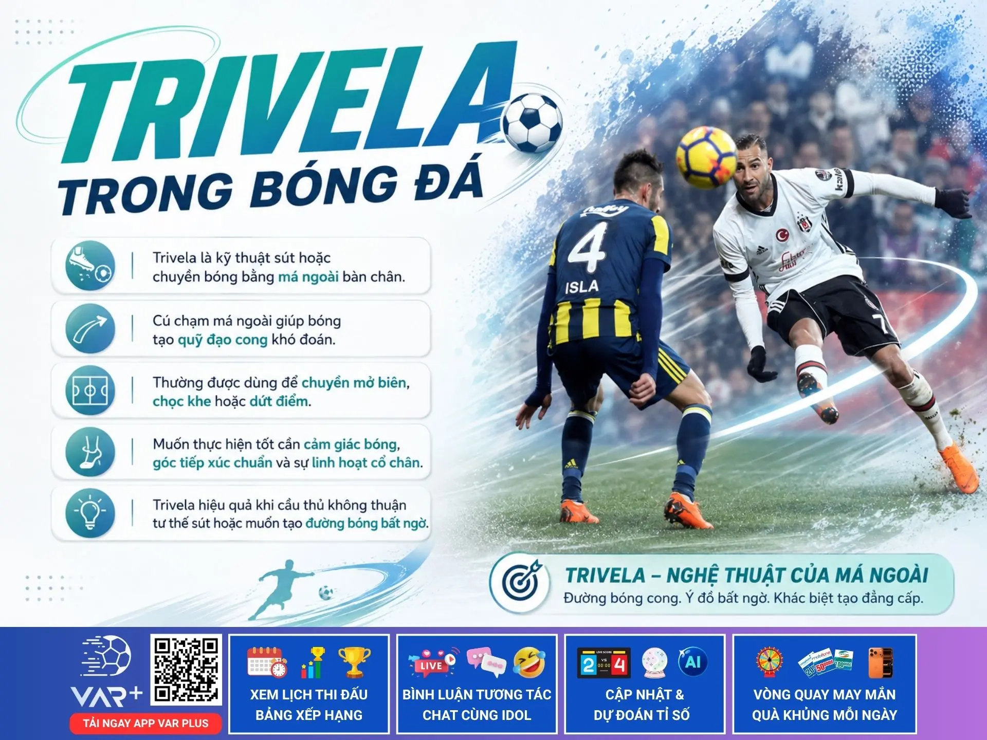 Trivela: Tuyệt kỹ tạo nên những cú sút và đường chuyền không tưởng