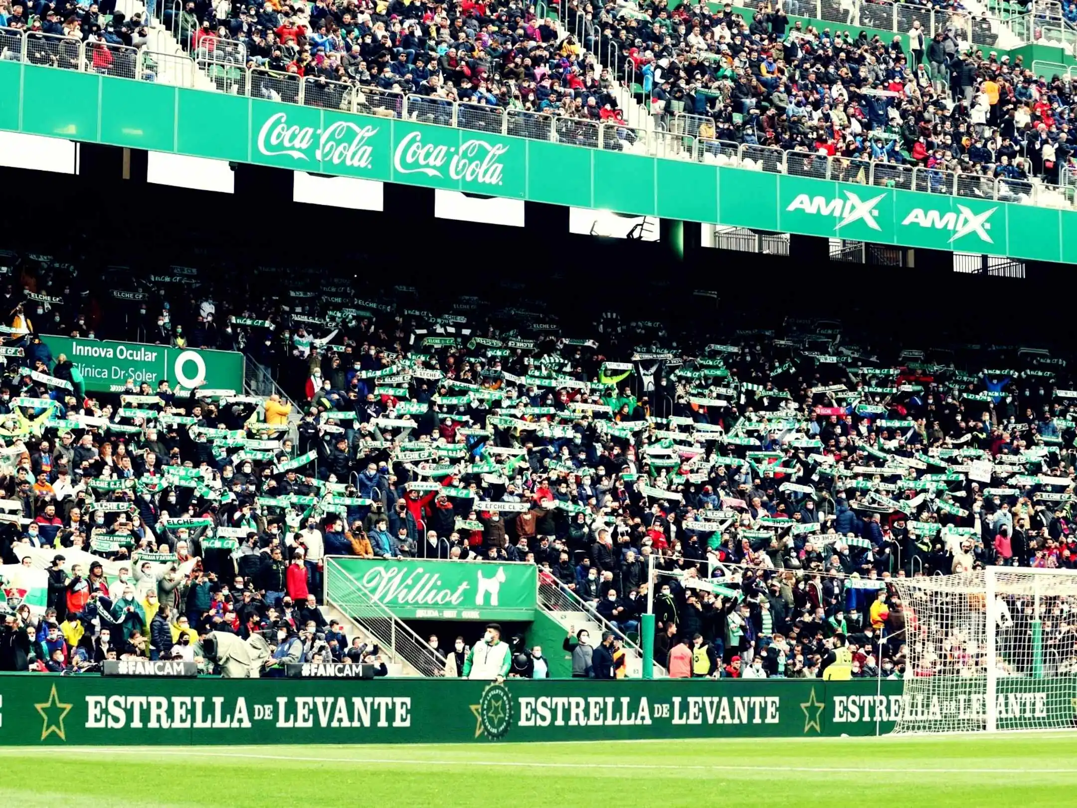 Các cổ động viên cuồng nhiệt của câu lạc bộ bóng đá Elche FC
