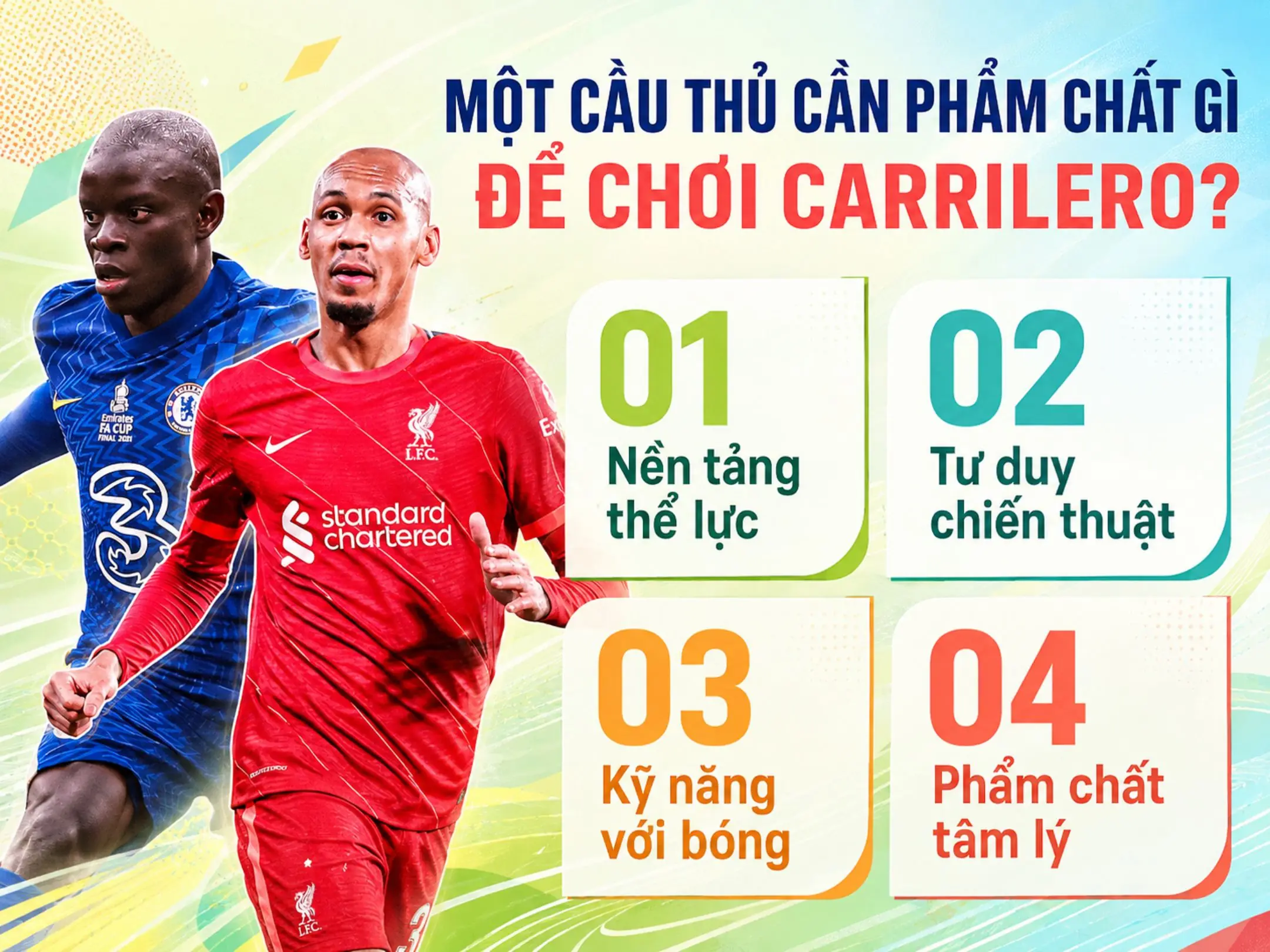 Một cầu thủ cần phẩm chất gì để chơi Carrilero?