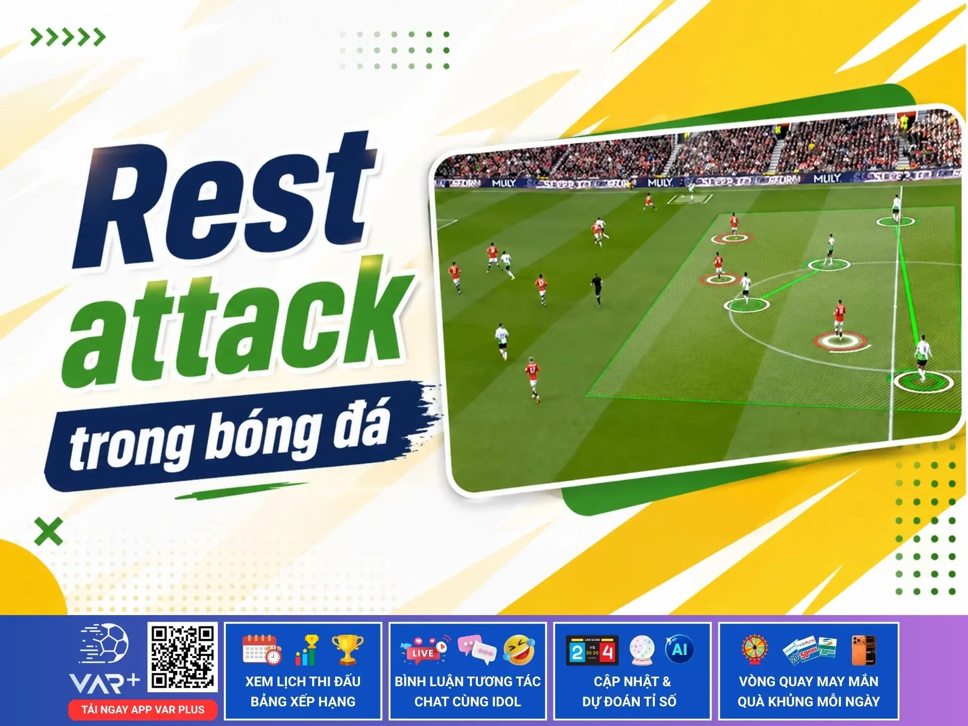 Rest Attack trong bóng đá: dàn xếp cho việc giành lại bóng ngay khi đang tấn công 1 Rest Attack trong bóng đá: dàn xếp cho việc giành lại bóng ngay khi đang tấn công