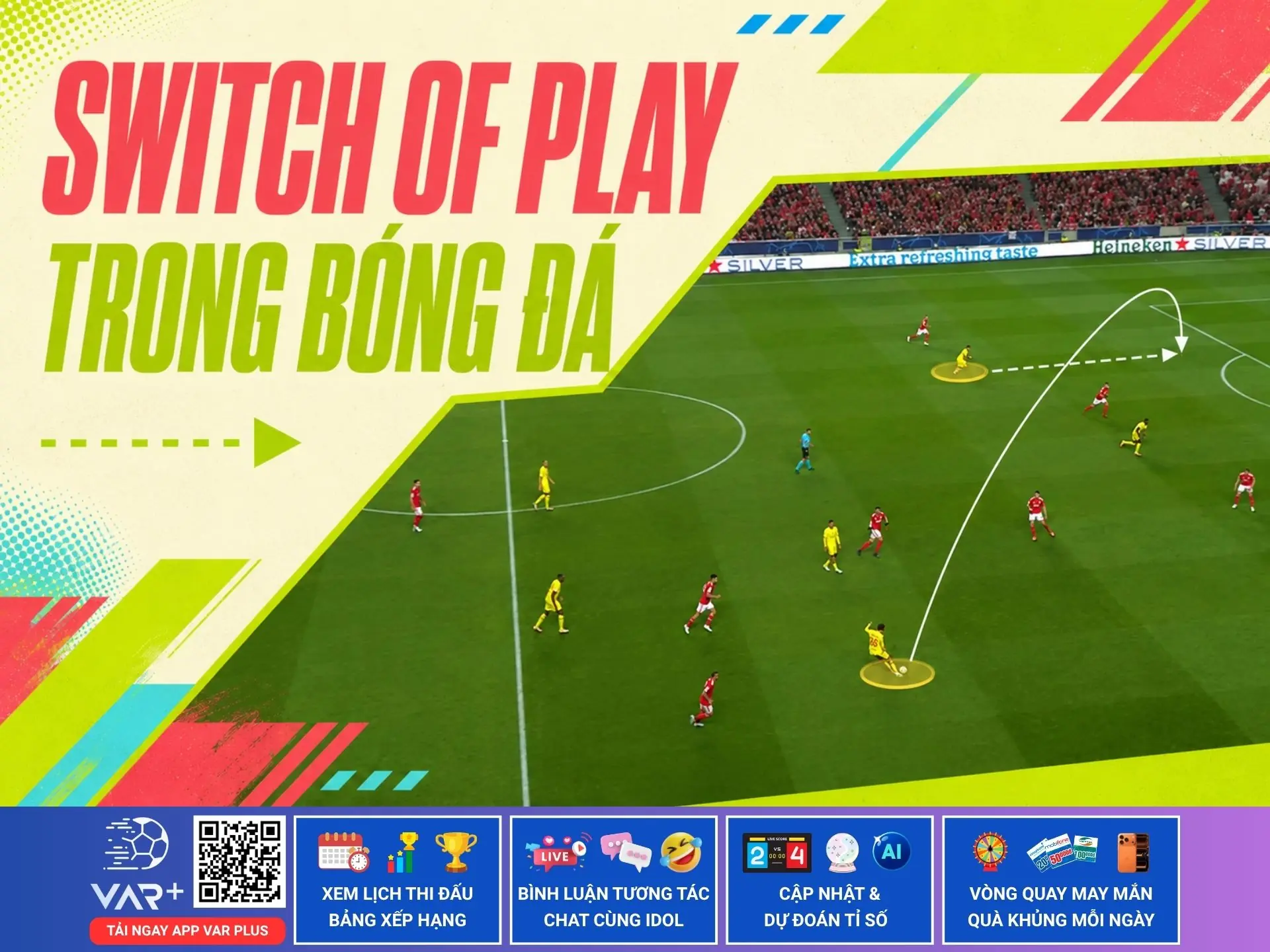 Switch of Play là gì? Nghệ thuật đổi hướng tấn công trong bóng đá 1 Switch of Play là gì? Nghệ thuật đổi hướng tấn công trong bóng đá