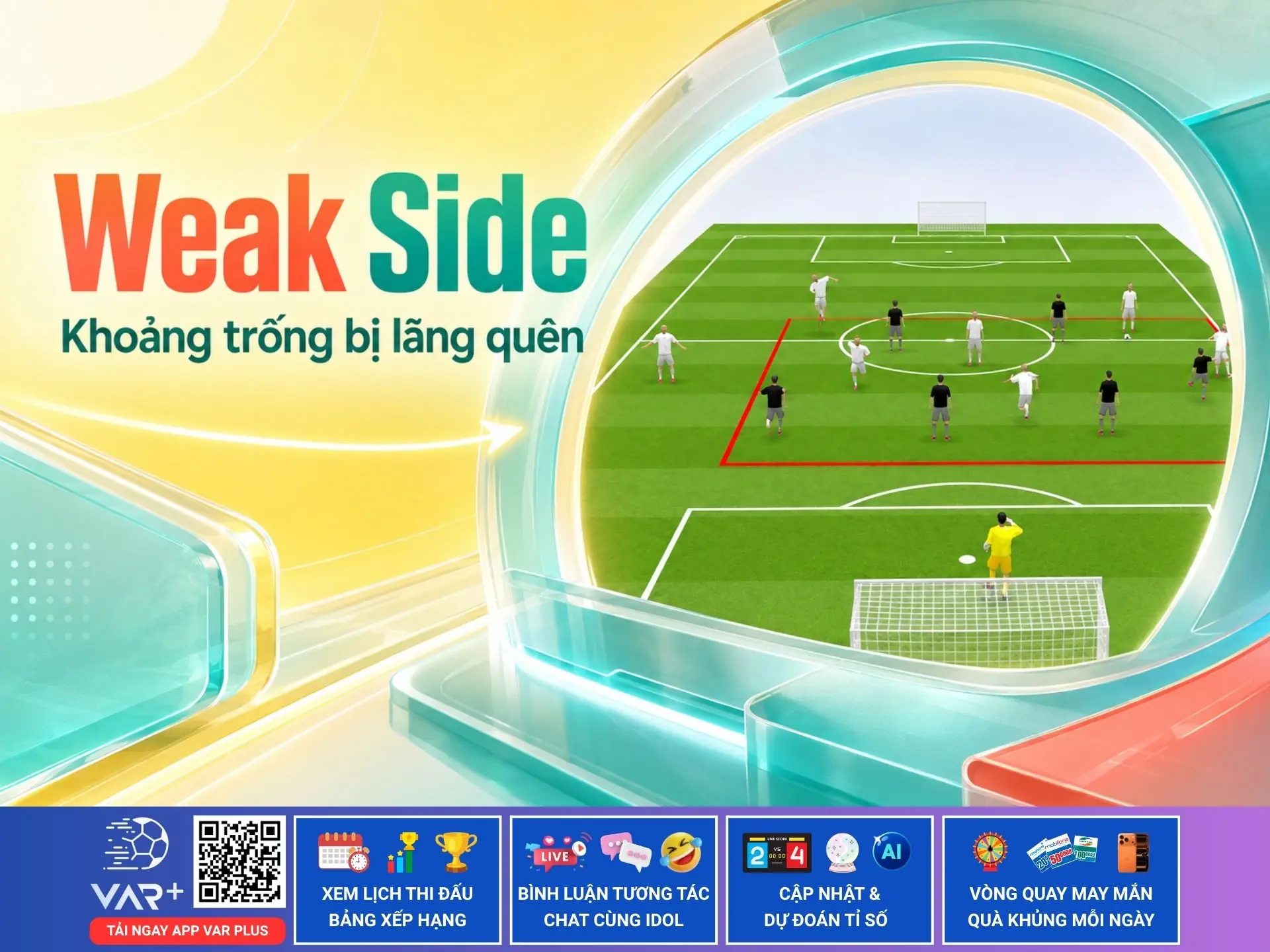 Weak Side trong bóng đá: Khoảng trống nơi không ai nhìn tới 1 Weak Side trong bóng đá: Khoảng trống nơi không ai nhìn tới
