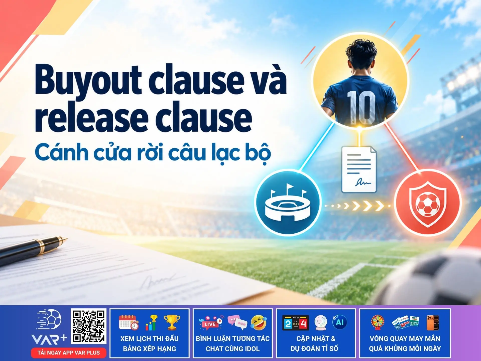 Buyout clause và release clause: Cánh cửa rời câu lạc bộ 1 Buyout clause và release clause: Cánh cửa rời câu lạc bộ