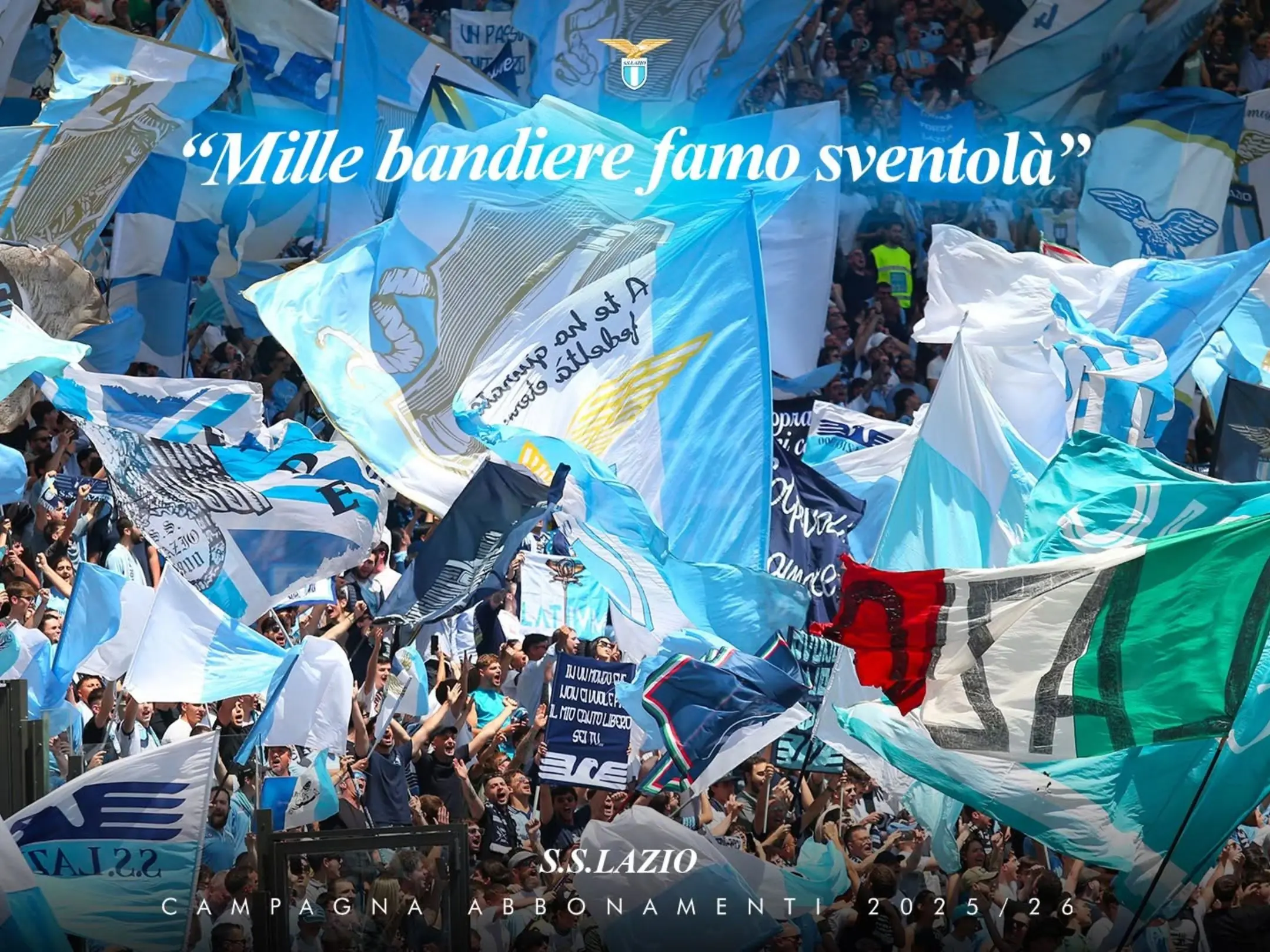 Các cổ động viên cuồng nhiệt của câu lạc bộ bóng đá Lazio FC