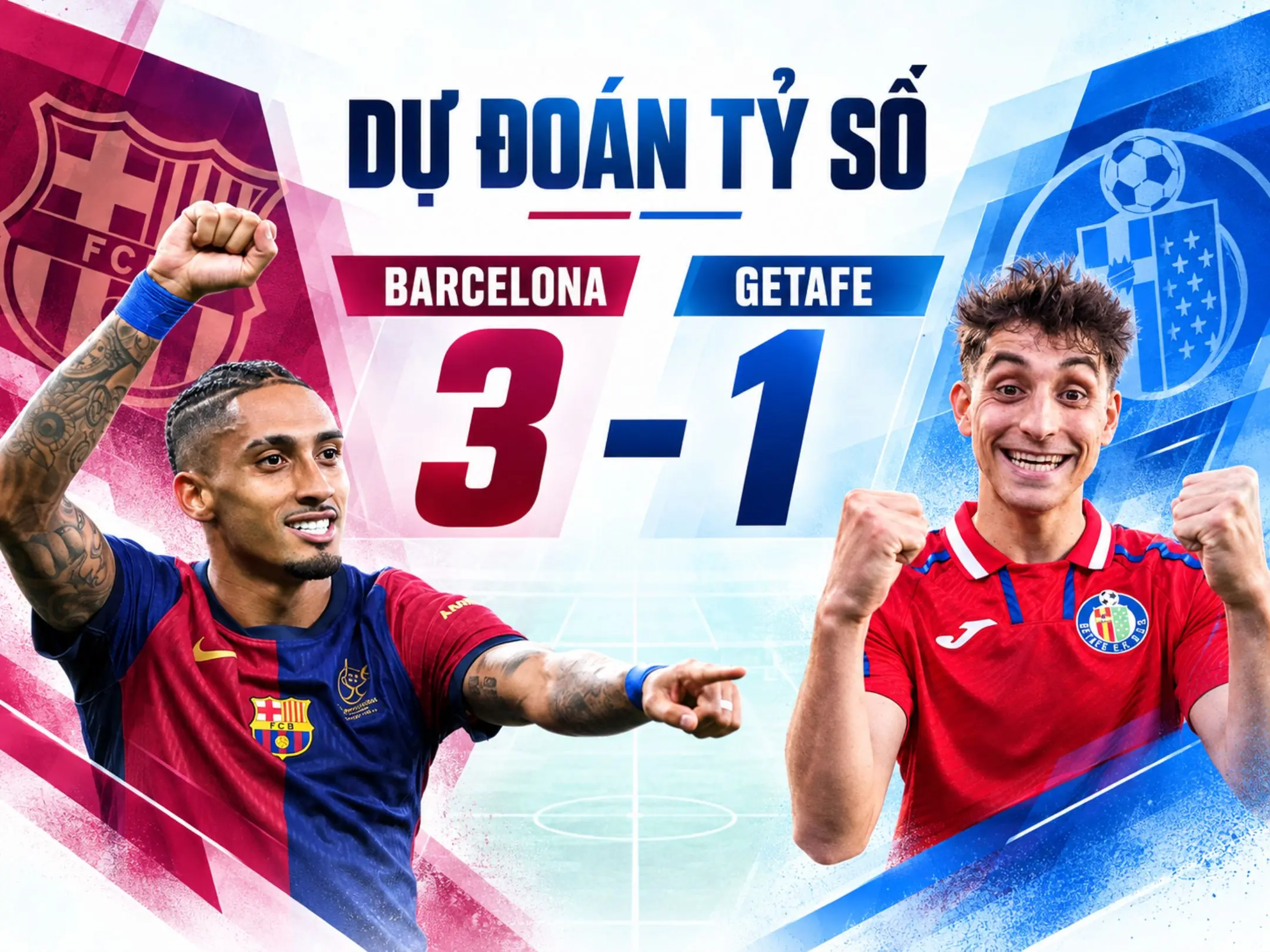Dự đoán kết quả trận đấu sẽ là 3-1 cho Barcelona