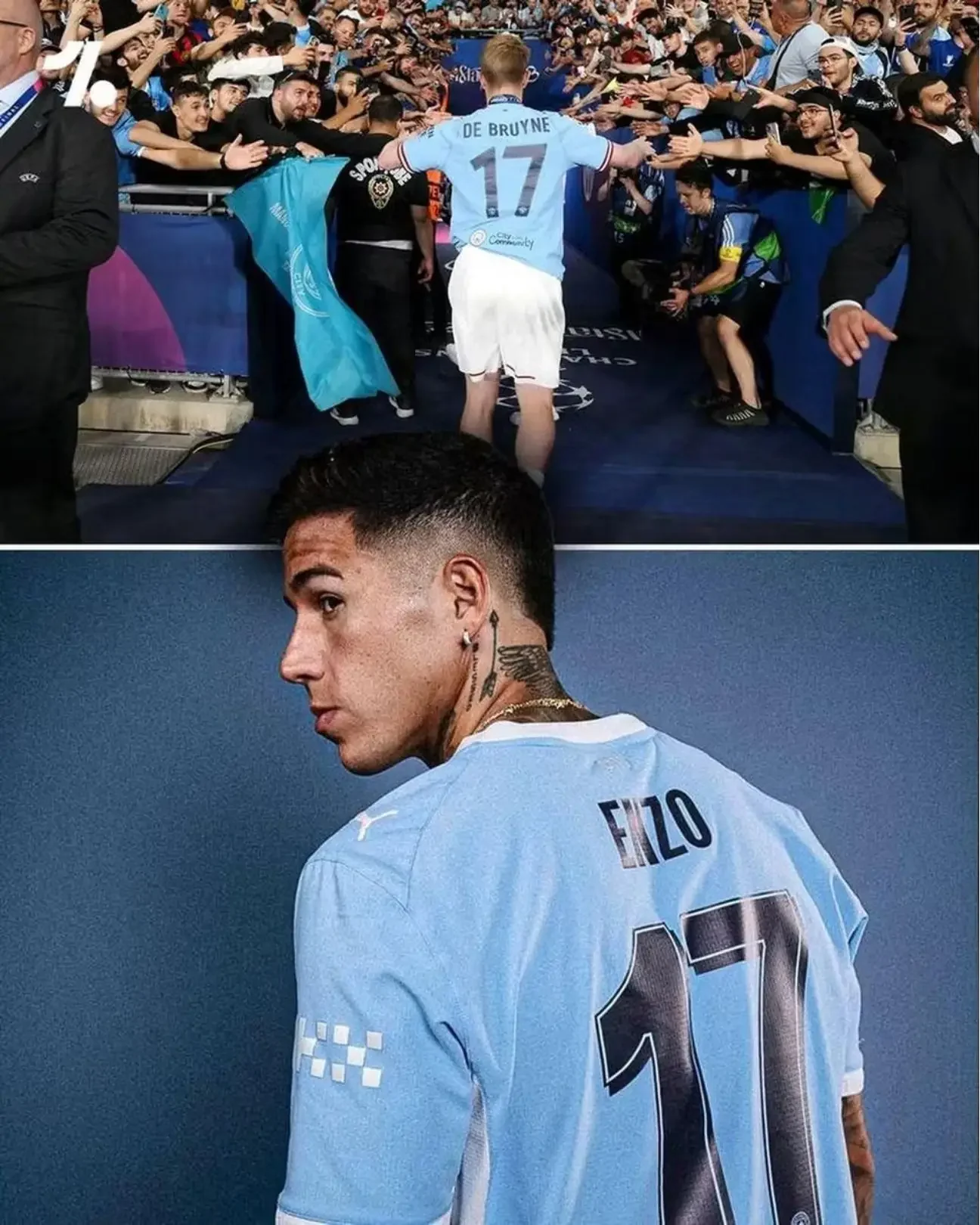 Enzo Fernández đến Manchester City: Bom tấn 125 triệu bảng 3 Enzo Fernandez kế thừa số áo 17 của huyền thoại De Bruyne