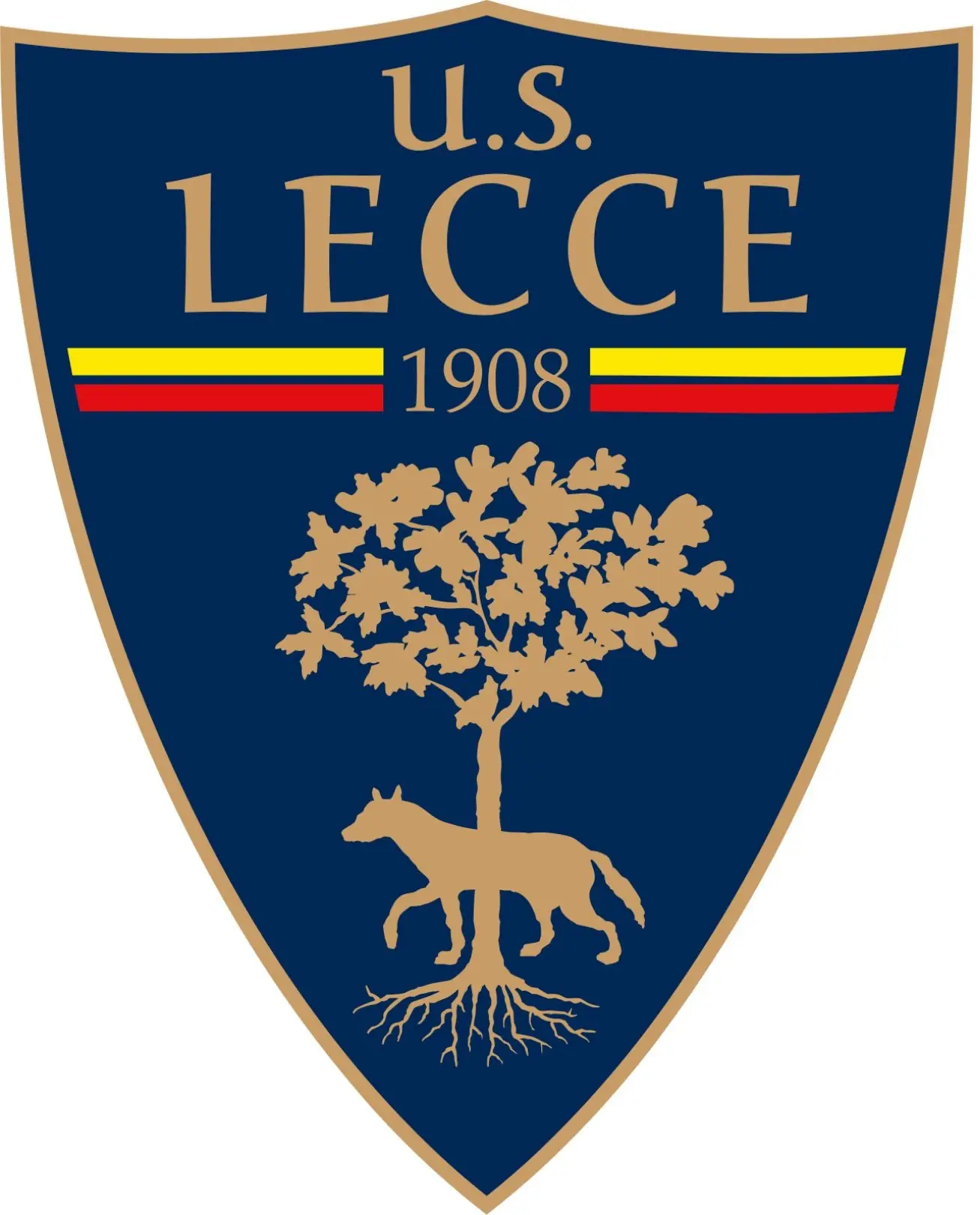 Câu lạc bộ US Lecce: Hơn một thế kỷ giữ lửa bóng đá Salento 2 Logo của câu lạc bộ US Lecce được lấy cảm hứng tư con sói và cây sồi xanh