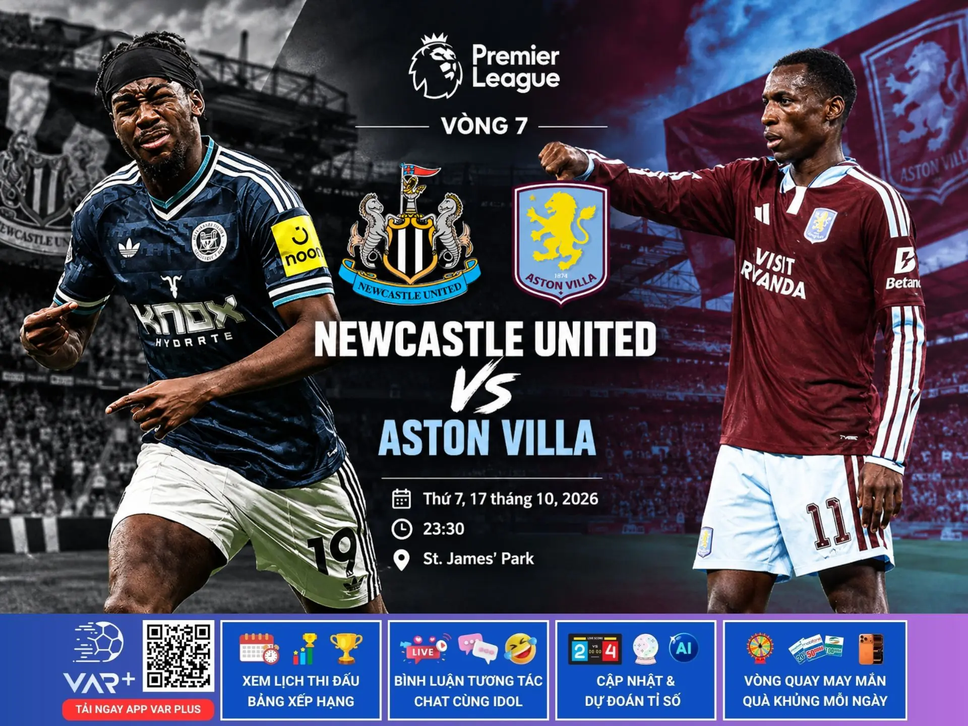 Nhận định Newcastle United và Aston Villa: Hàng thủ mong manh đối đầu hàng công phong độ cao của đội khách