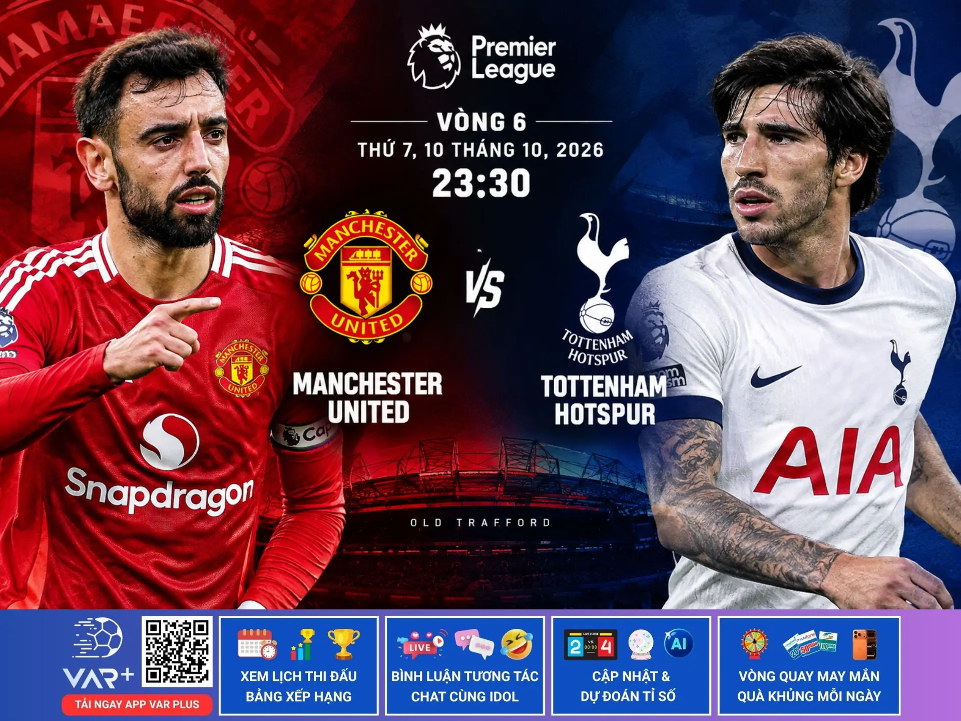 Manchester United vs Tottenham Hotspur: Khi sức tấn công của United đối đầu bài toán hiệu quả của Spurs