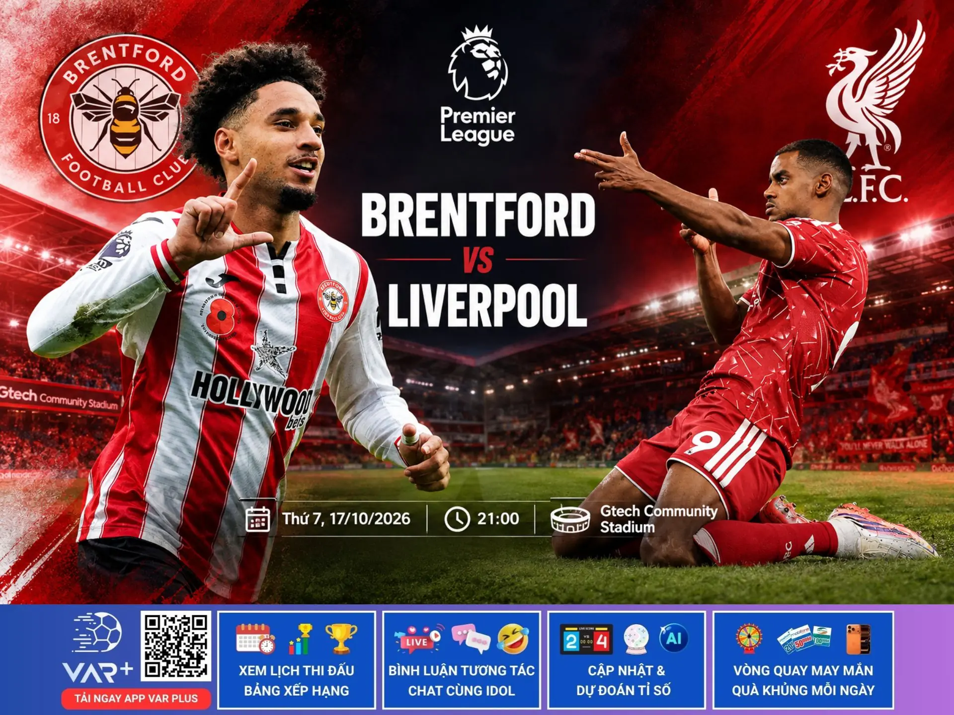 Nhận định Brentford vs Liverpool: Bầy ong phong độ cao tiếp đội hình chắp vá của Lữ đoàn đỏ