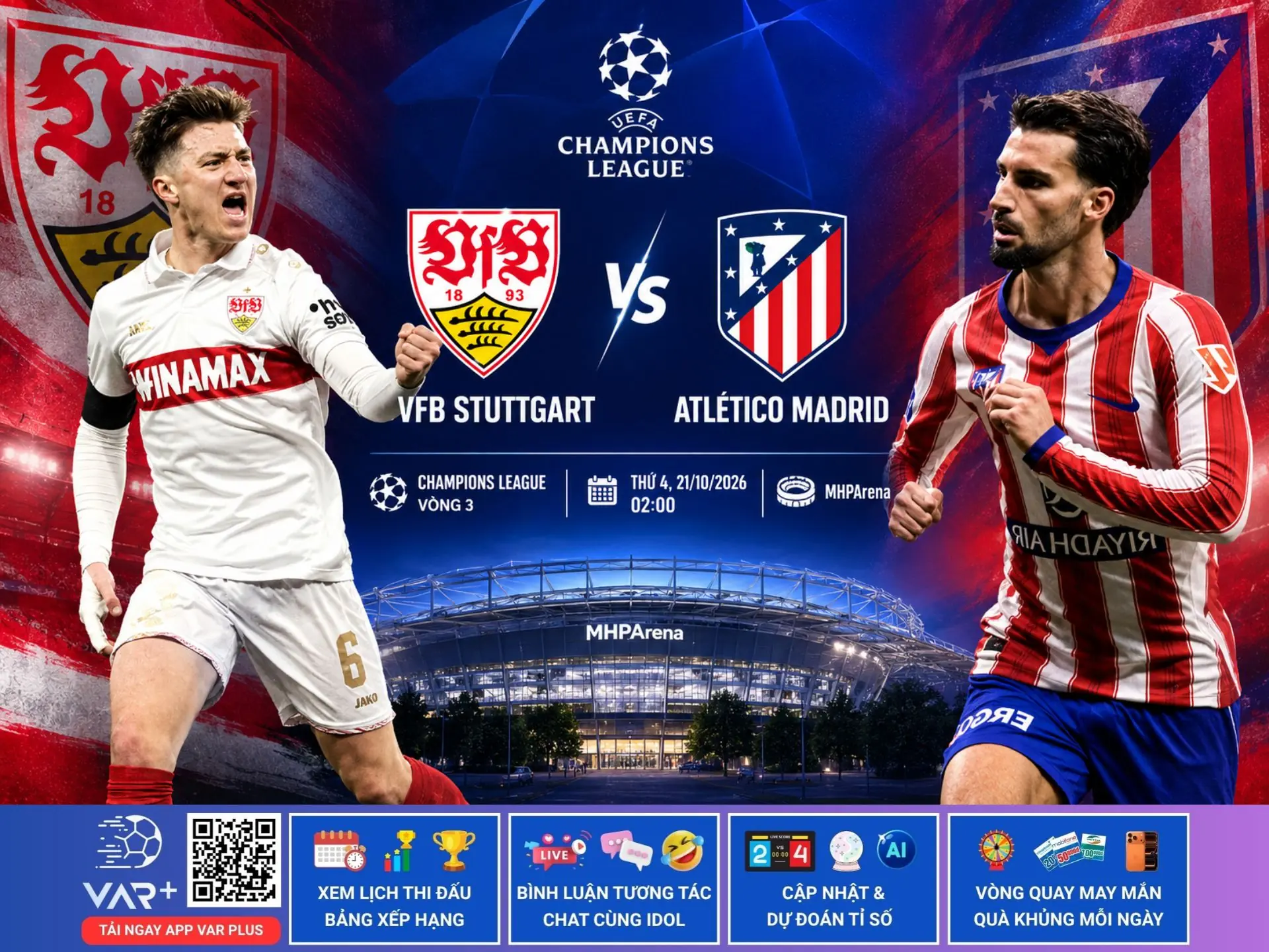 Nhận định Stuttgart và Atlético Madrid: Hỏa lực của Demirović đối đầu hệ thống thực dụng của Simeone 1 Nhận định Stuttgart và Atlético Madrid: Hỏa lực của Demirović đối đầu hệ thống thực dụng của Simeone