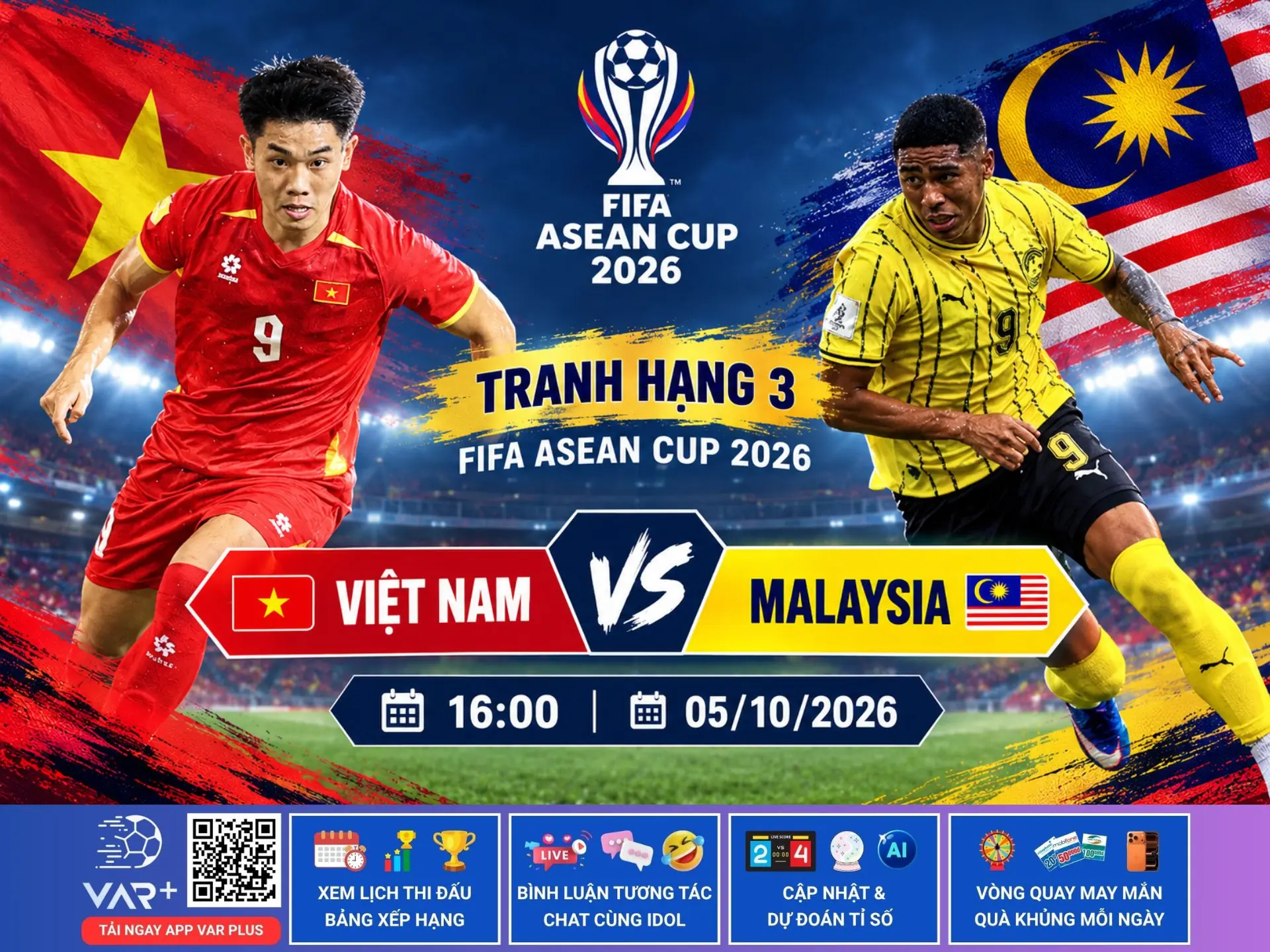 Trực tiếp sa bàn Việt Nam và Malaysia: không được phép sai lầm nếu muốn khuất phục "Mãnh Hổ"